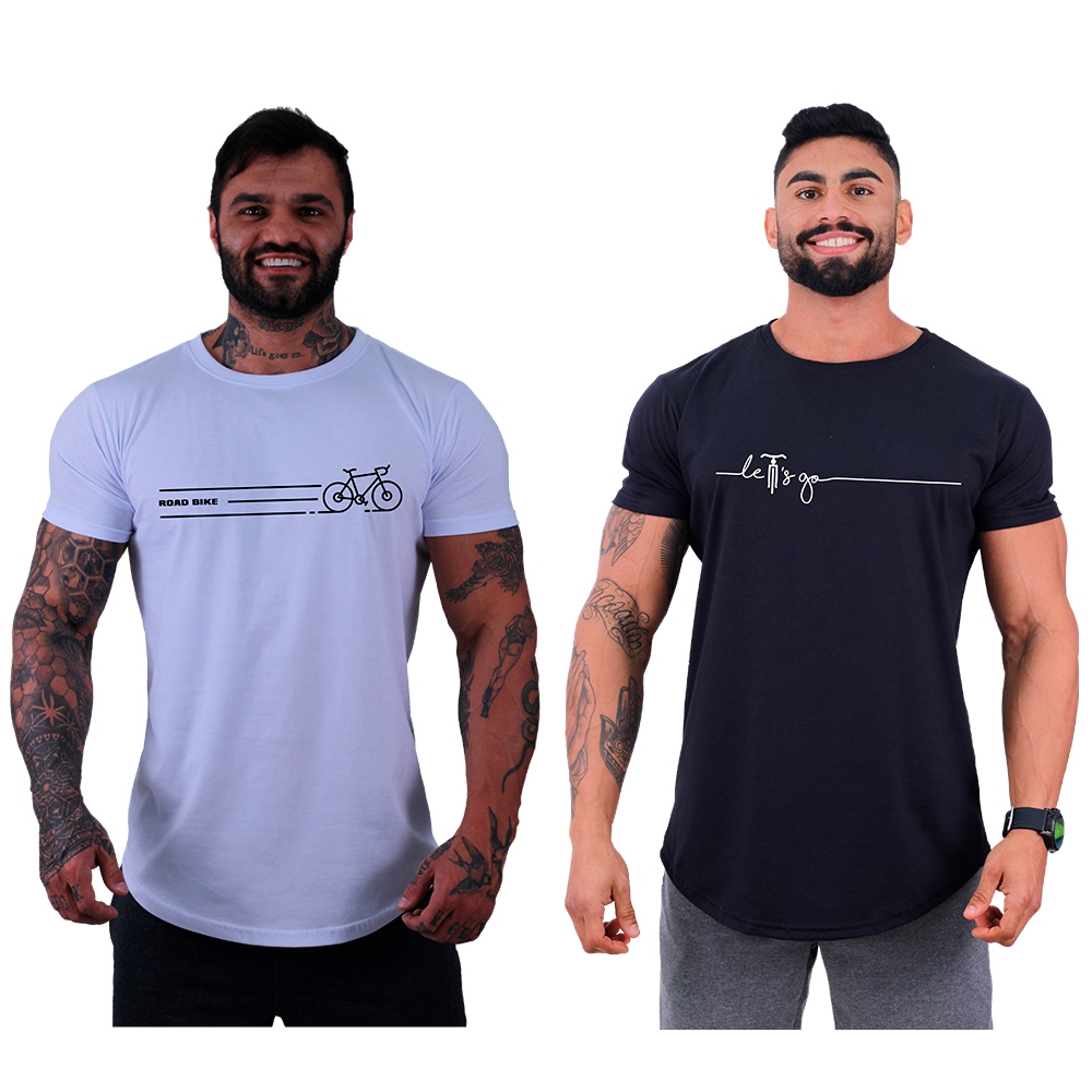 Kit 2 Camisetas Longline MXD Conceito MTB Mountainbike Ar Livre Sport