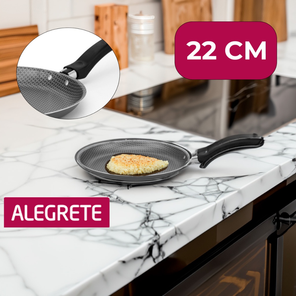 Frigideira Para Panquecas Antiaderente Alegrete 22Cm Cinza