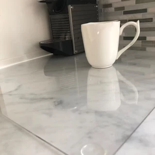 Película de bancada Mesa Descanso de panela acrílico quadrado Protetora para Móveis Transparente Grossa