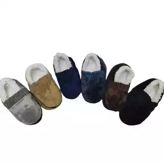 Pantufa Sapato Adulto Masculino Liso Com Pelo Dentro Super Quente