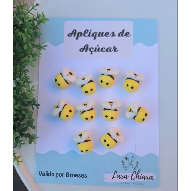 Apliques de açúcar / confeitos de açúcar - abelha / abelhinha