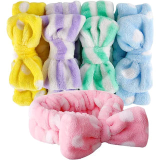 Kit Com Até 12 Faixas de Cabelo Laço/Toalha/Maquiagem