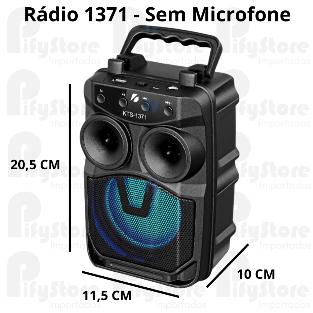 「SUPERB!」nanosounds Super Caixa de Som portátil Bluetooth karaokê KTS 1512 com