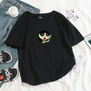 Camiseta Feminina Meninas Super Poderosas Docinho Blusão Aesthetic100% Algodão fio 30.1
