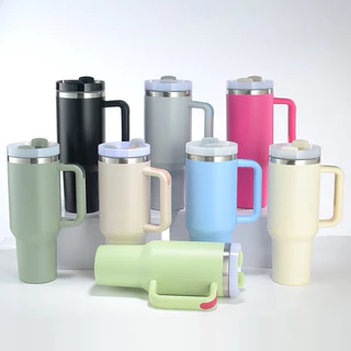 Garrafa Térmica De 1200ML Para Copos De Água Quente Copo 40oz De Caneca De Aço Inoxidável Com Isolamento A Vácuo Café Gelado