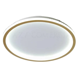Luminaria Plafon De Teto Minimalista 1 Anel Dourado