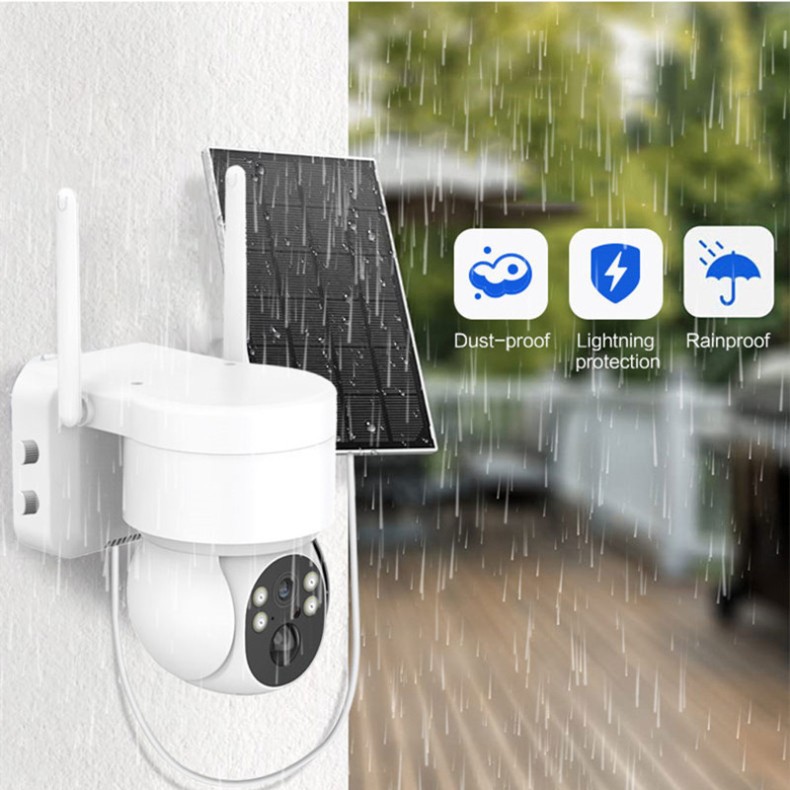 Câmera Segurança Zoom 4x Energia Solar Wifi 4g