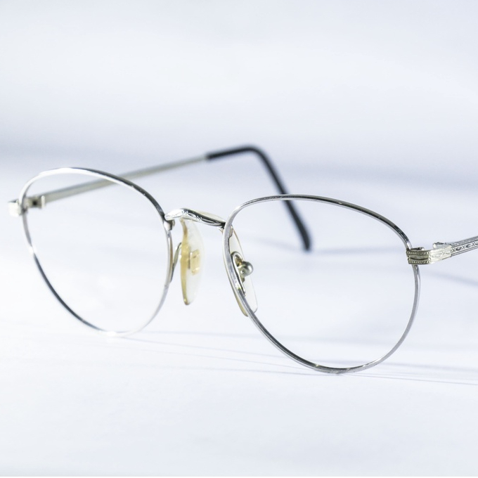 Óculos de Grau Oval Armação Metal Prata Vintage Retro Feminino Masculino Unissex