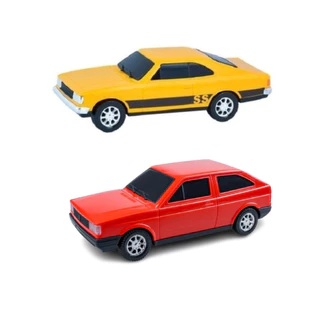 Kit Brinquedo Carrinho Miniatura Gol Quadrado 1990 + Opala SS