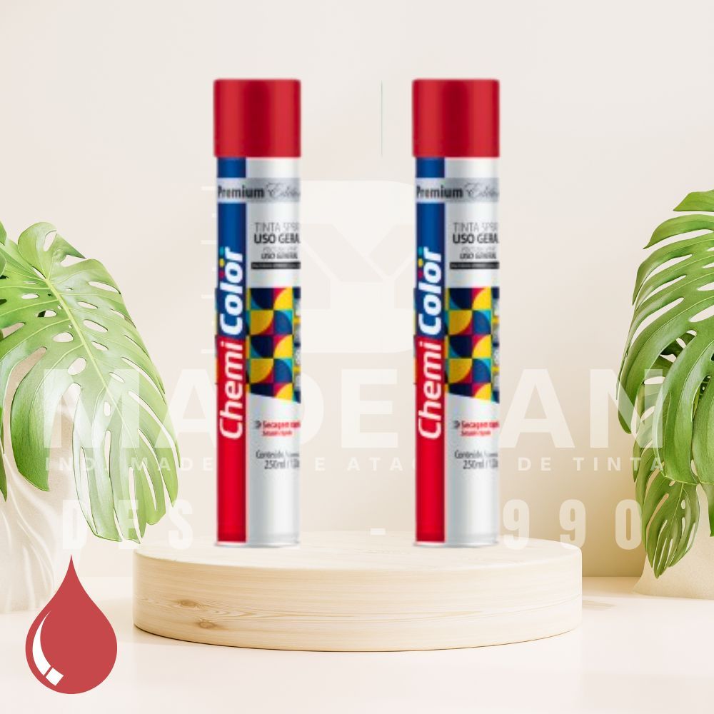 Tinta Spray Chemi Color Uso Geral Met Lica Ou Alta Temperatura