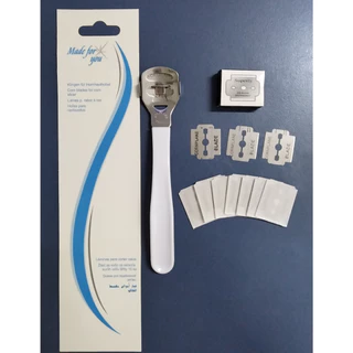 Kit Removedor de calos manual e caixa com 10 lâminas