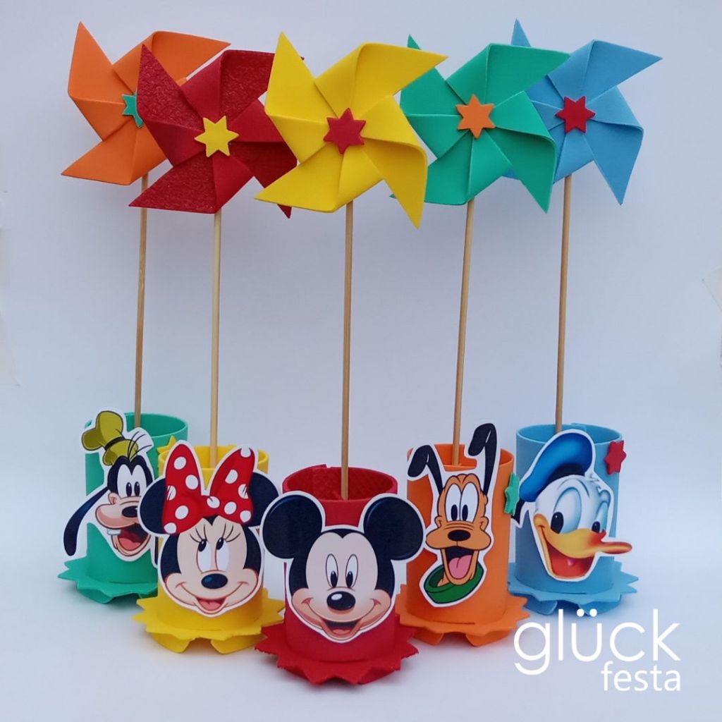 Centro de Mesa Lembrancinha Turma do Mickey Minnie - 10 uni | Shopee Brasil