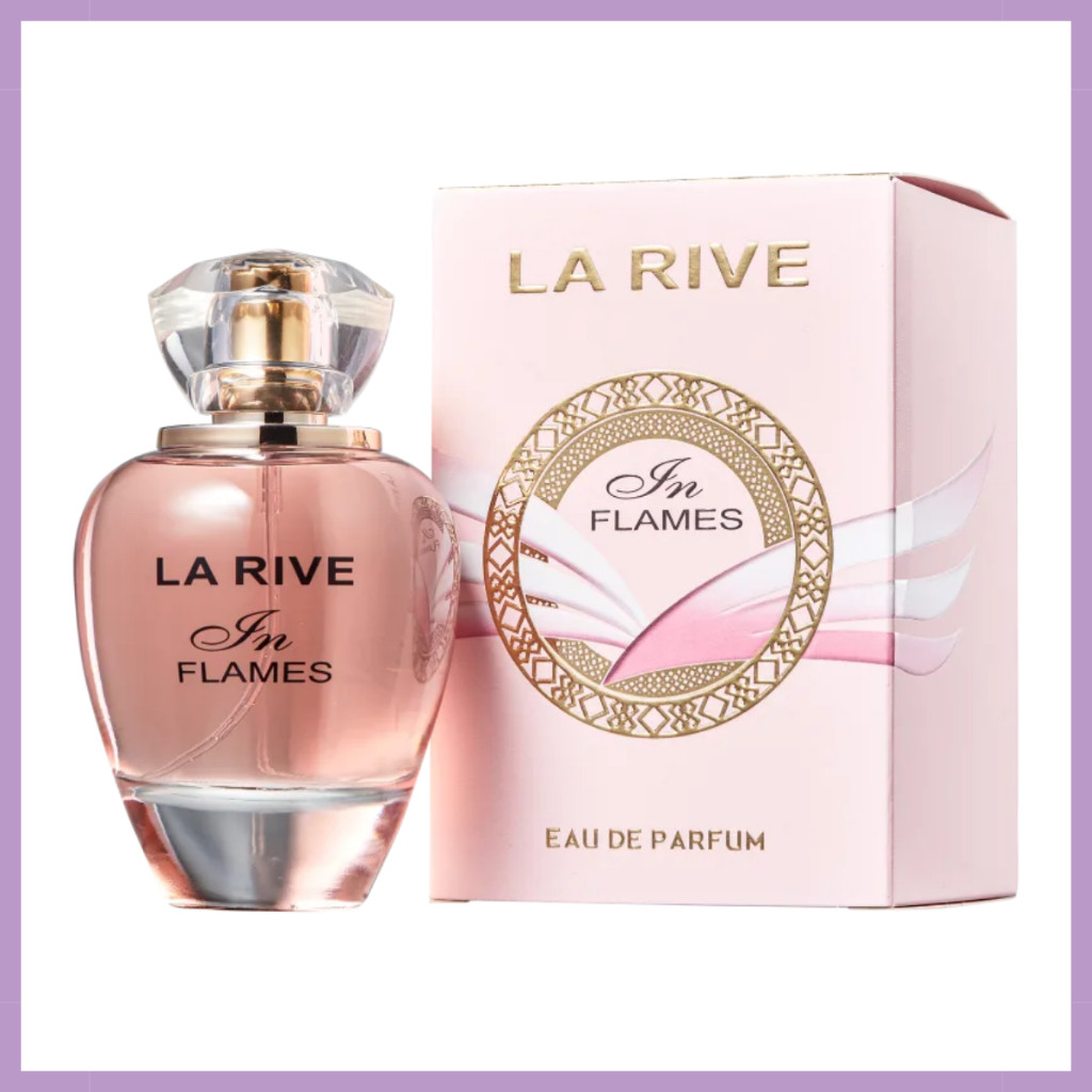 Perfume La Rive In Flames Feminino 90ml Floral Frutado De Mulher Para Noite Dia