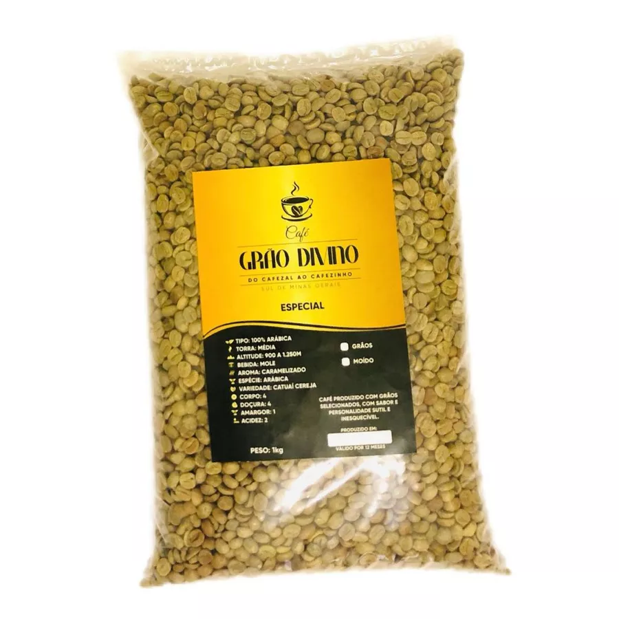 Café Cru Grão Divino Selecionado Peneira 17/18 Á Cima Catuaí Amarelo Especial 84 Pontos SCA