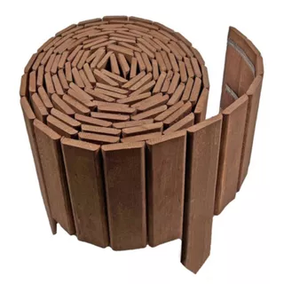 Kit 20 Metros limitador de Grama Limitador de Jardim Horta Cerca de Madeira Eucalipto