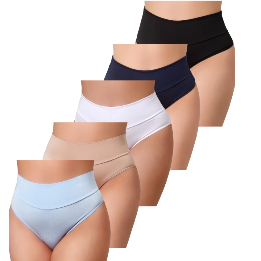 Kit Calcinhas C S Alto Tanga Lisa Calcinha Modeladora Lingerie Feminina Shopee Brasil