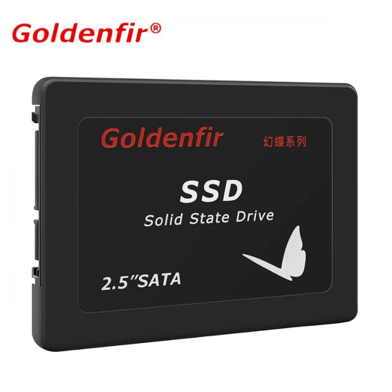 SSD Goldenfir Preto - 550MB/s, Gravação 520MB/s