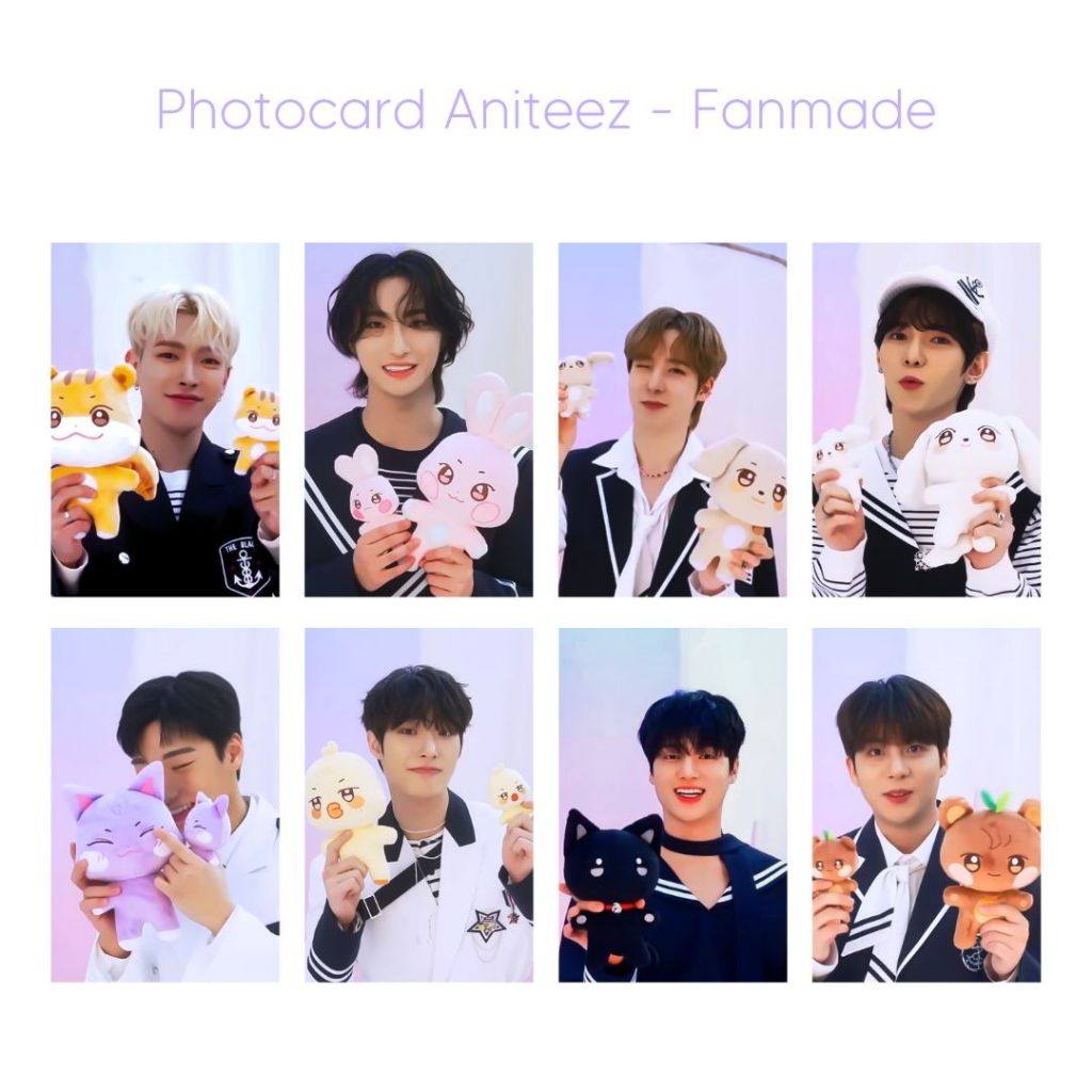 アイドル ATEEZ 1ST OFFICIAL FANCLUB 1ST Photocards Ateez Aniteez ver.1 FANMADE - Kit com 8 | Shopee