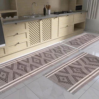 Kit de cozinha Dallas 3 peças 100% algodão Artesanal