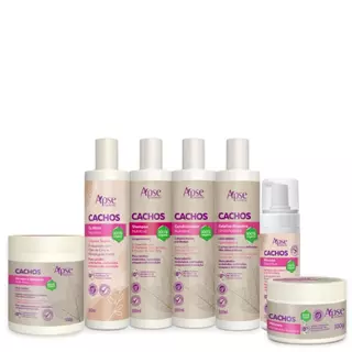 Kit Tratamento Completo Linha Cachos Apse Cosmétics - 7 Itens