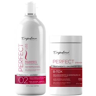 Escova Progressiva Orgânica 1L + Botox Capilar Empodera - Tratamento Profissional Zero frizz