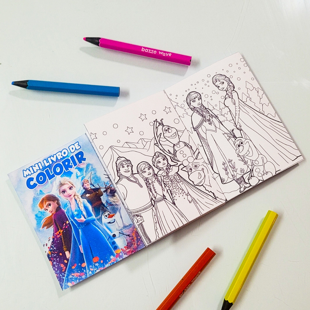 Mini Livro de Colorir Frozen | Shopee Brasil