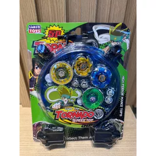 Kit com 1e 2 e 4 Pião Beyblade Metal Led Tornado Com Arena Lançador