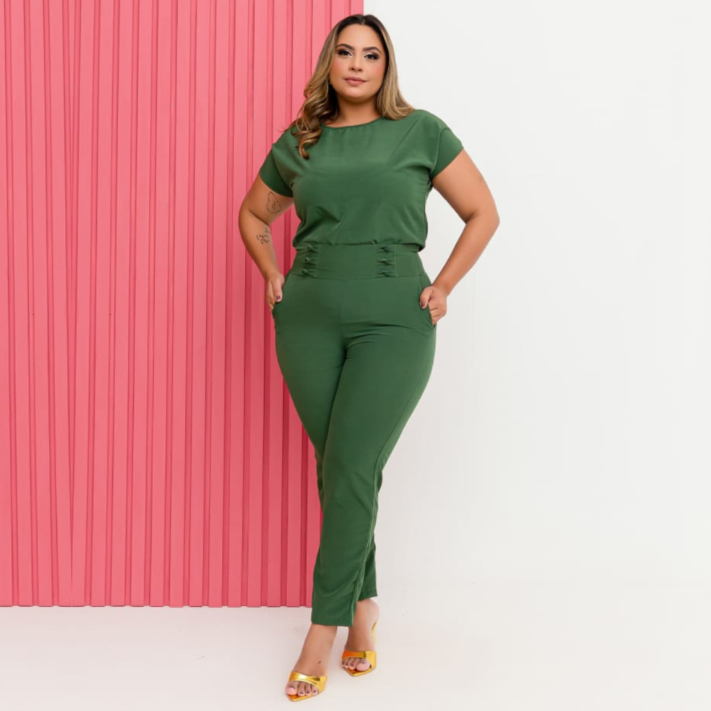 Conjunto Feminino Alfaiataria Plus Size