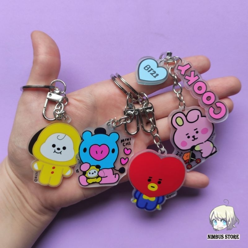 BT21 T-Shirt Ufficiale BTS Faces – Maglia Unisex In Cotone Con Koya, Shooky, Mang E Chimmy – K-Pop