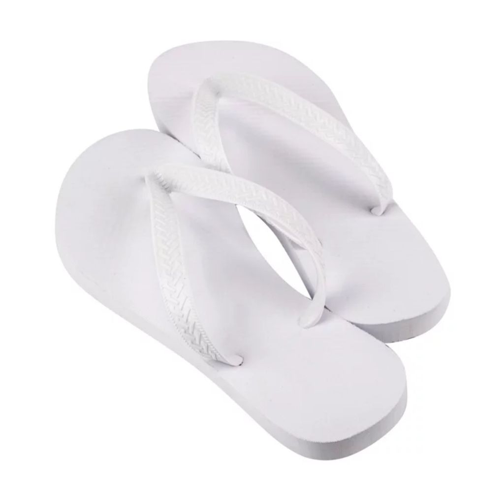 Chinelo branco para Sublimação - Masculino - tamanho 37/38