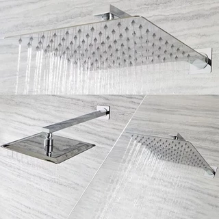 20/30cm Ducha chuveiro inox quadrado Com braco 40cm
