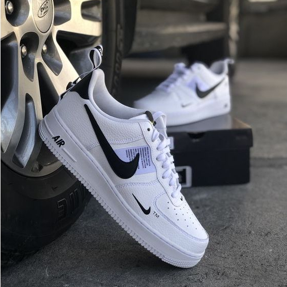 Tênis Nike Air Force 1 07' Casual White/Black Low Premium Unissex - Melhor Promoção !