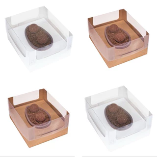 10 Caixas Ajustável Ovo de Páscoa 150, 250, 350g - Embalagem Multigramas Para Ovos OFF