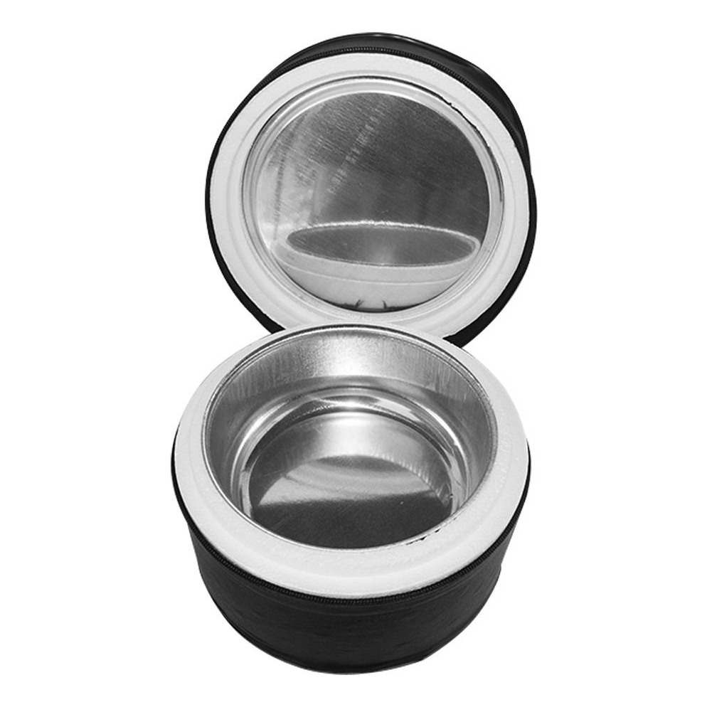 Marmita Térmica Redonda Grande Aluminio Isopor Tnt quentinha luxo gourmet ziper fechamento durável conserva