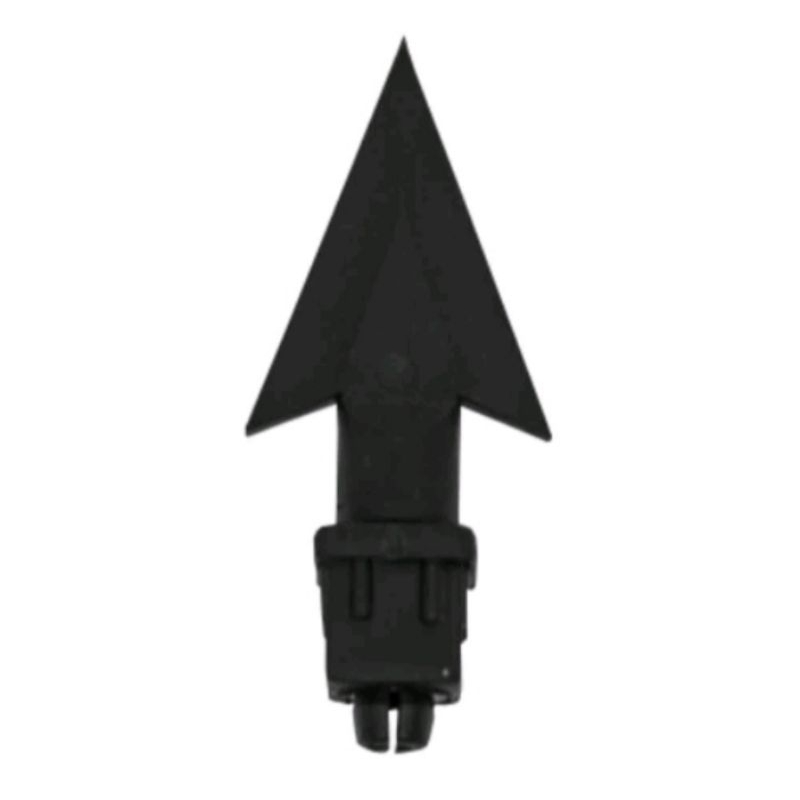 Ponteira Plástica Resistente Ponta de Lança 20x30mm