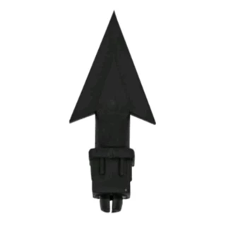 Ponteira Plástica Resistente Ponta de Lança 20x30mm