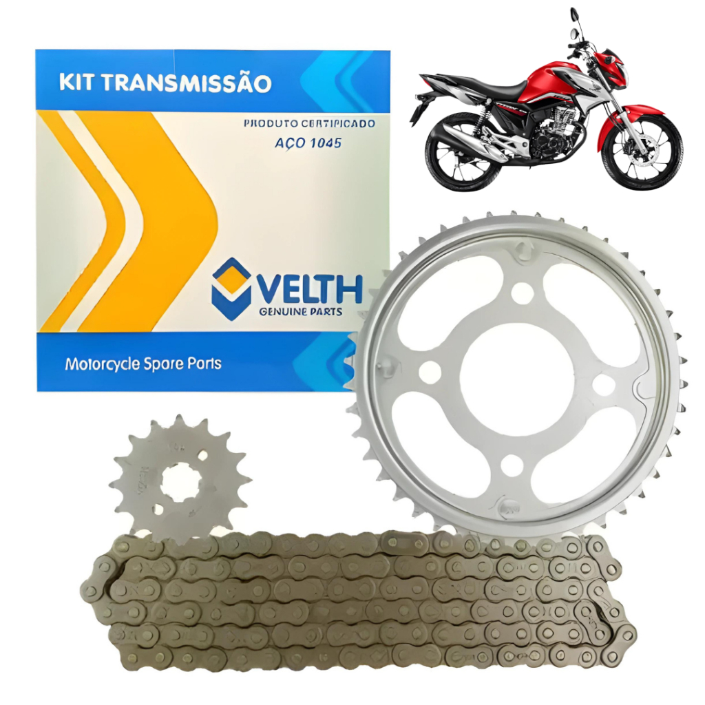 Kit Relação Transmissão Titan Fan Start 160 2016 A 2024