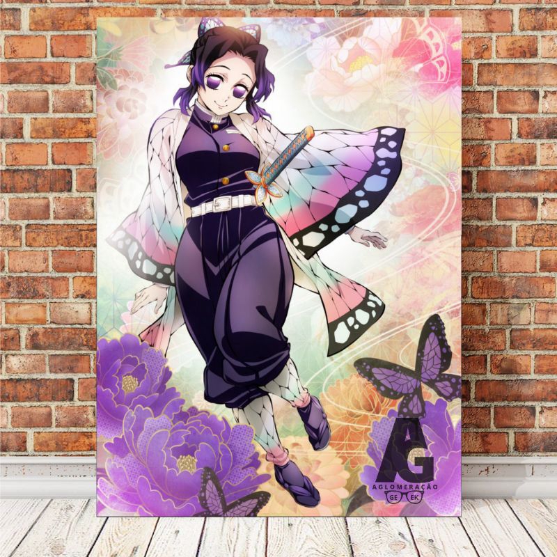 Demon Slayer (Kimetsu No Yaiba) - Placa Decorativa em MDF 20x29cm