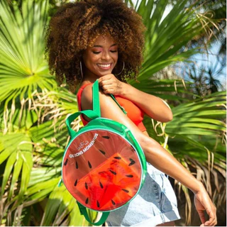 Mochila Shape - Melancia - Desfrute Uatt? Viagem Praia Dia a Dia