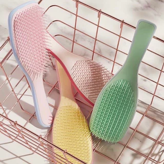 Escova Raquete Lisa De Plastico Para Todos Os Tipos De Cabelo