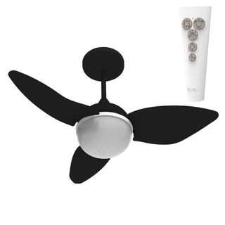 VENTILADOR TETO ALISEU SMART PRETO CONTROLE REMOTO