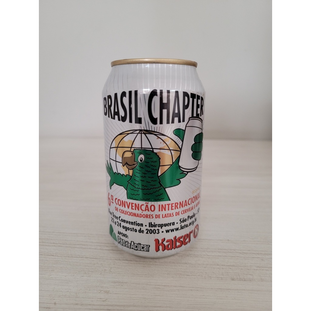 Lata coleção cerveja Kaiser 6ª convenção Brasil chapter - 350ml ...