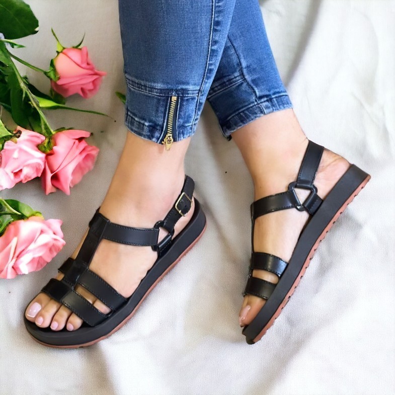 Sandália Feminina Papete MEG Percata Rasteirinha Macia Confortável Linda Antiderrapante