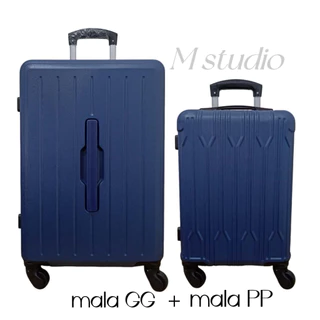 MALA DE VIAGEM (KIT 2) ABS com roda 360 malas viagem de bordo conjunto 2 ANAC menor preço promoçao