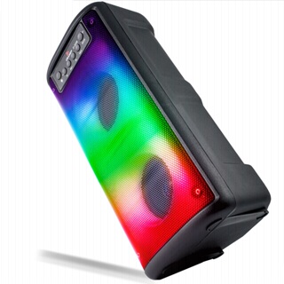 Caixa De Som Bluetooth Portátil Grasep Modelo Partybox Pendrive Usb Cartão Sd Rádio Fm Auxiliar P2 Potente 500w