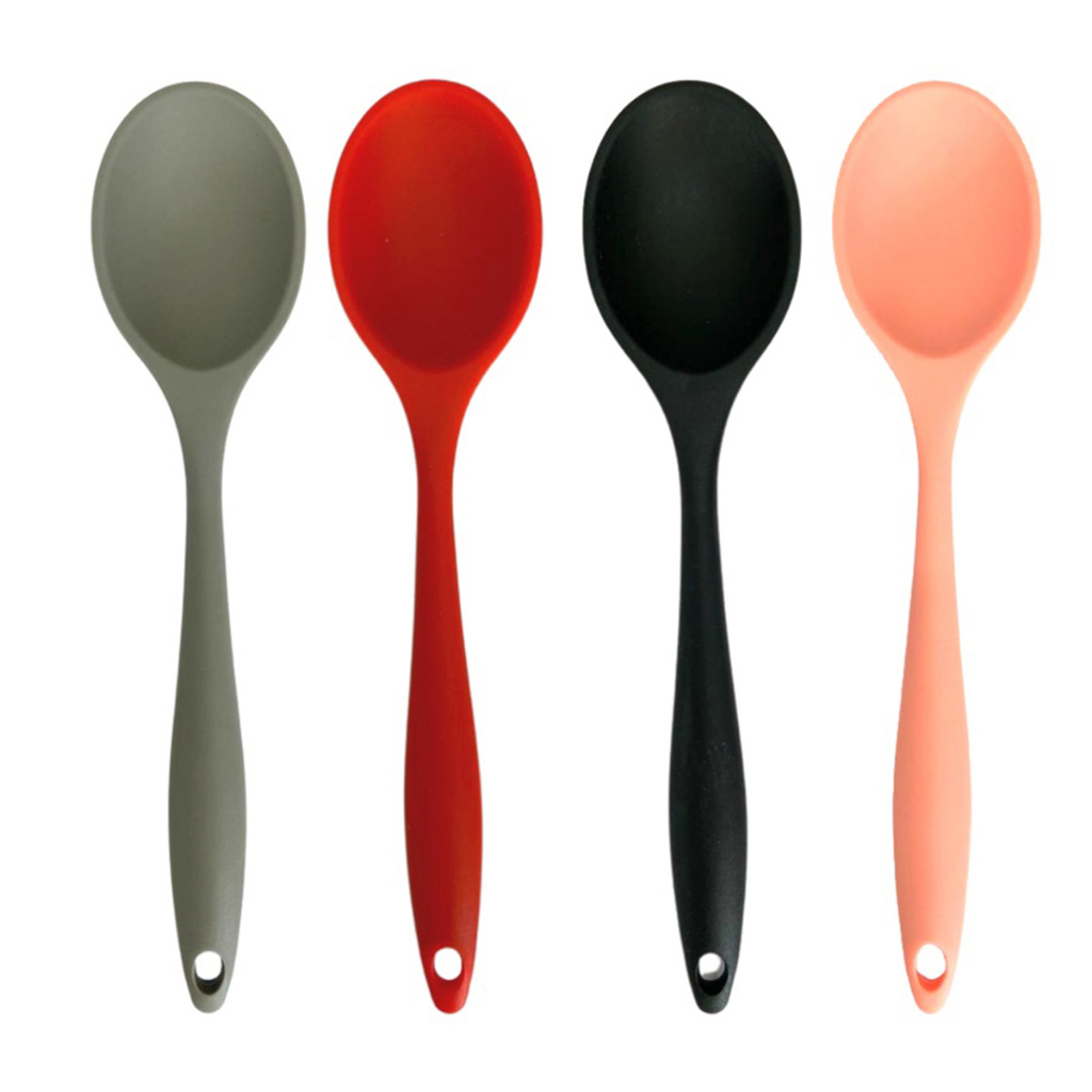 Colher De Silicone Redonda Arroz Utensílios Cozinha Grande