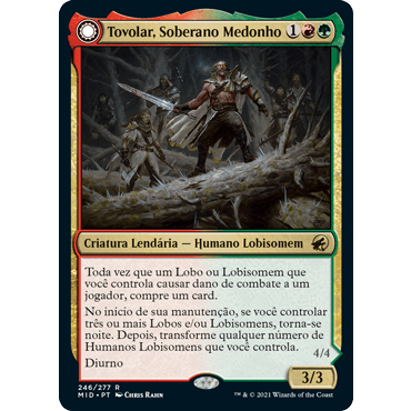 Deck de Lobisomens - Vermelho e Verde - Magic