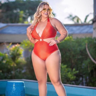 Maio Engana Mamae plus size forrado maiô natação moda praia