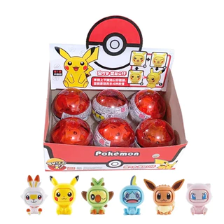 BONECO MINIATURA POKEMON ORIGINAL POKEBOLA MUDA ROSTO INICIAIS