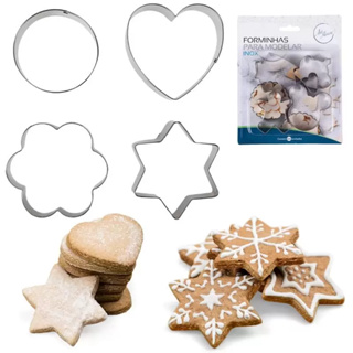 Formas/Forminhas De Modelar Inox Com 4 Peças - Art House